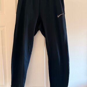 Nike Black Joggers with Silver Swoosh